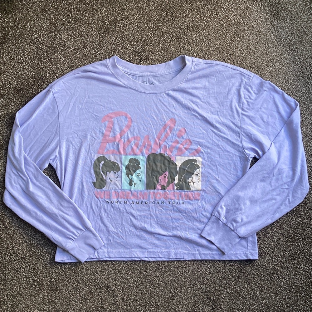 Barbie Crop Long Sleeve, size Medium